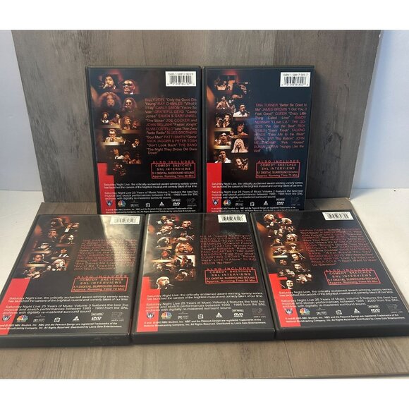 Saturday Night Live 25 Years Of Music Collection DVD Box Set Volumes 1-5 - Picture 4 of 4